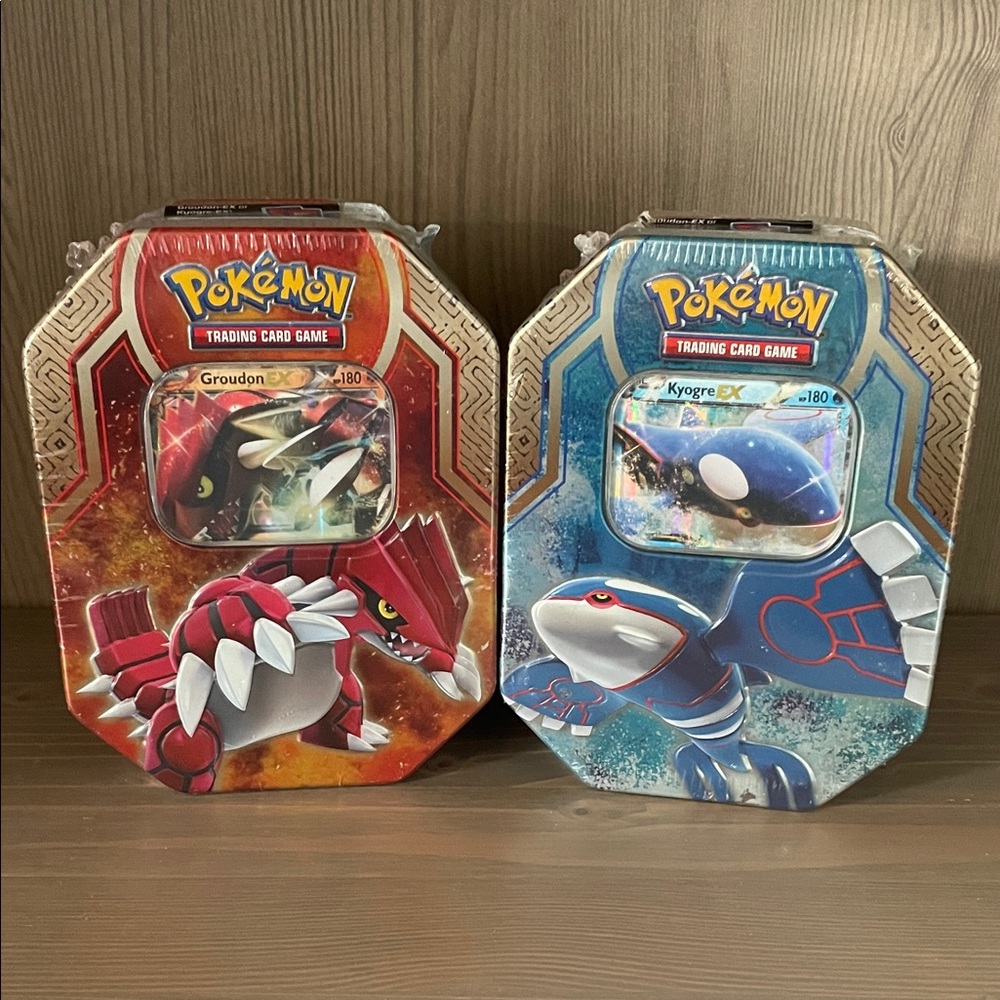 Kyogre and Groudon Legends of Hoenn tins
